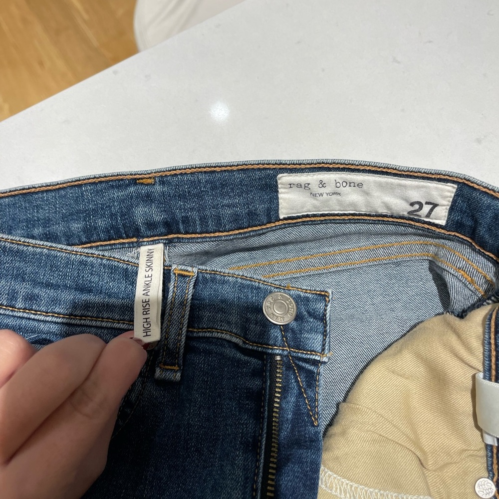 High Rise Skinny Rag & Bone Jeans - Picture 6 of 8